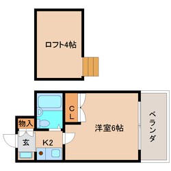 学園前駅 徒歩10分 1階の物件間取画像